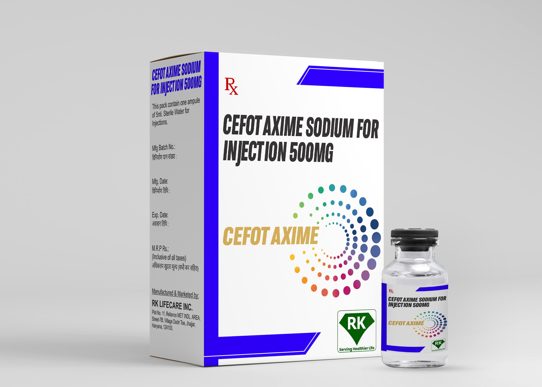 Cefotaxime Sodium for injection 500mg